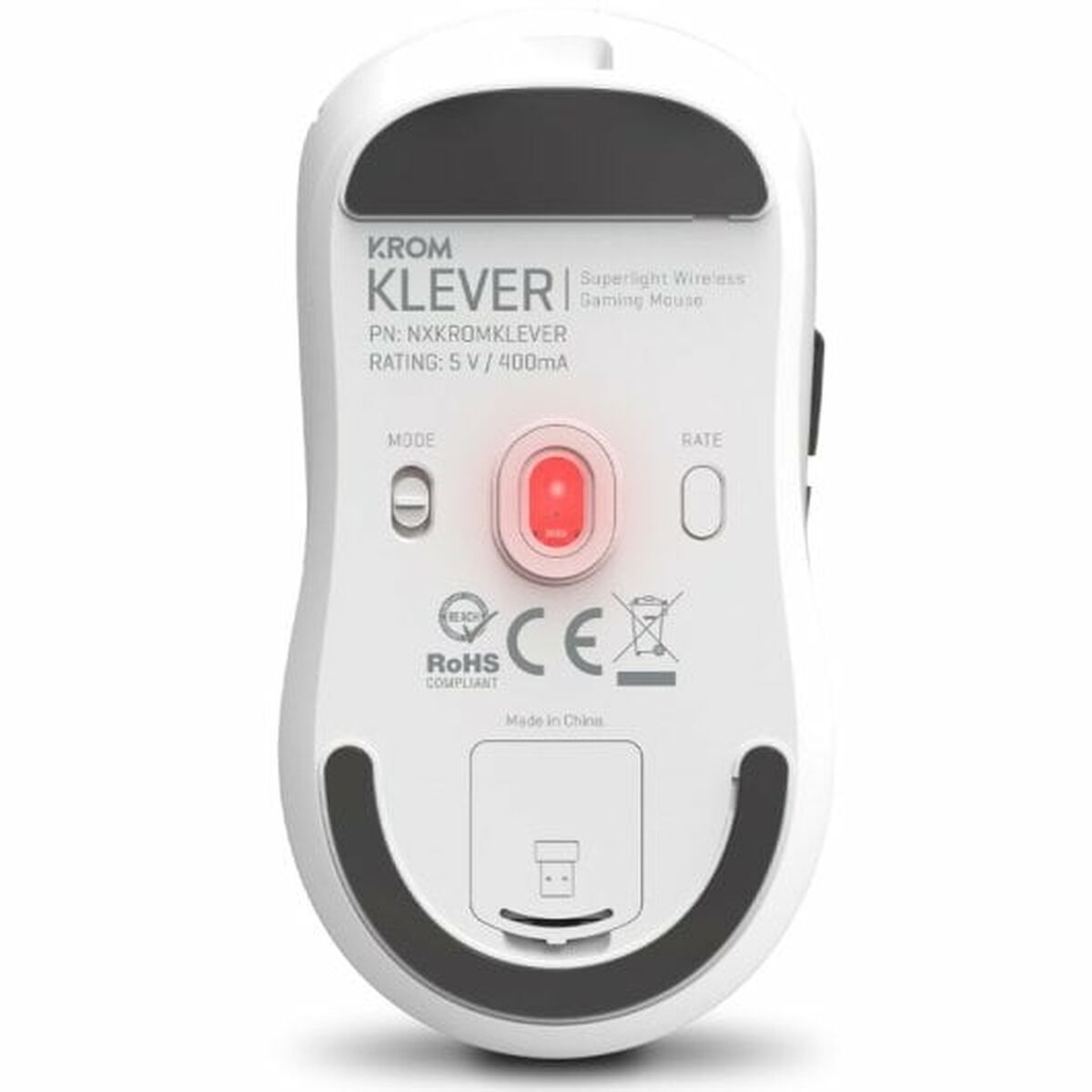 Rato Gaming Nox-Xtreme Klever 1200 DPI Branco